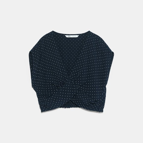 Zara cropped dot top - Picture 2 of 6